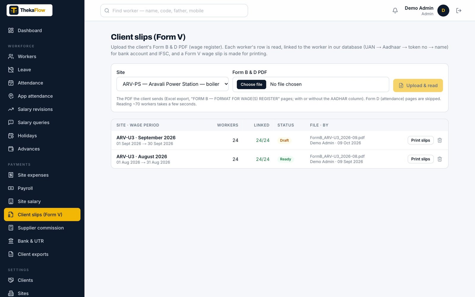 Client compliance